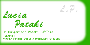 lucia pataki business card